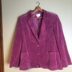 Vintage De Mera Pink Velvet Blazer Made in Japan
